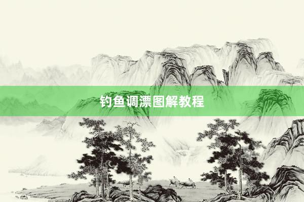 钓鱼调漂图解教程